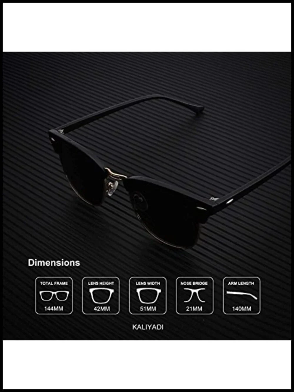 Polarized Sunglasses Semi-Rimless Retro Driving Sun Glasses UV Blocking Unisex